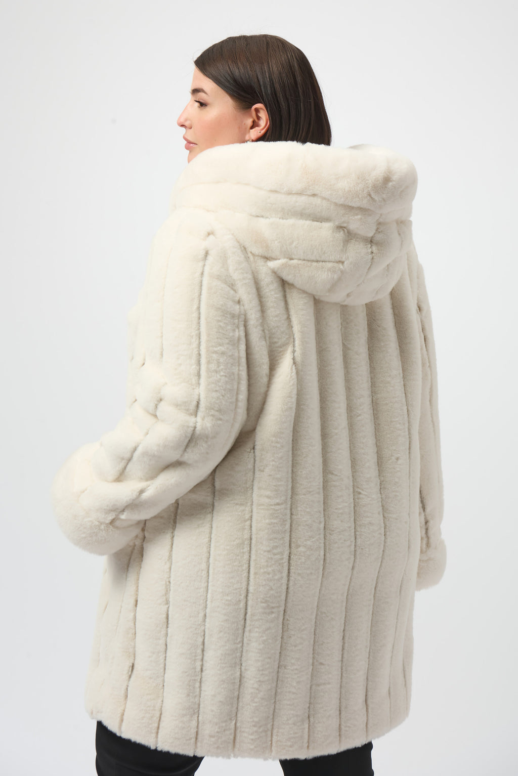 Joseph Ribkoff | Reversible Coat Faux Fur Coat