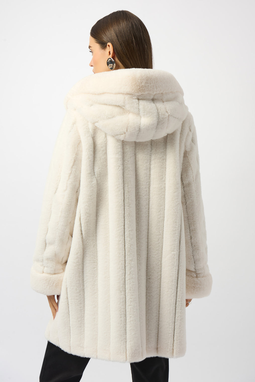 Joseph Ribkoff | Reversible Coat Faux Fur Coat