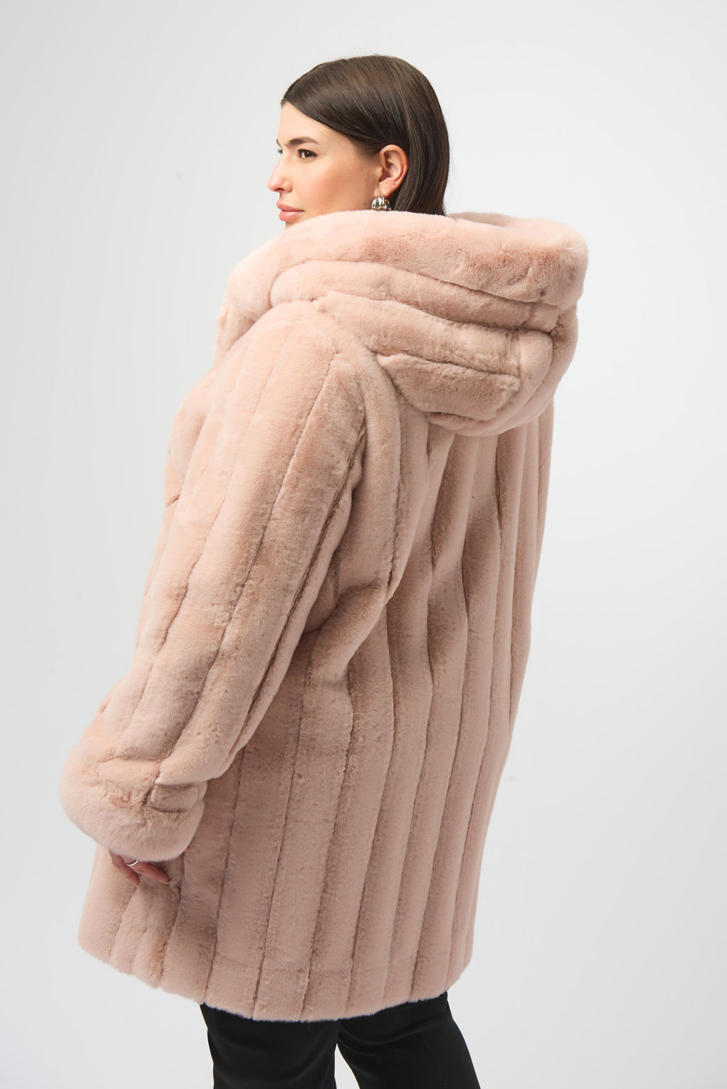 Joseph Ribkoff | Reversible Coat Faux Fur Coat