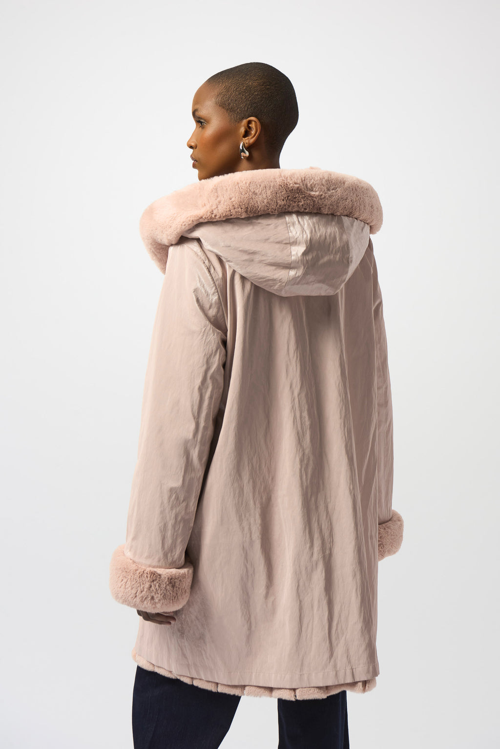 Joseph Ribkoff | Reversible Coat Faux Fur Coat