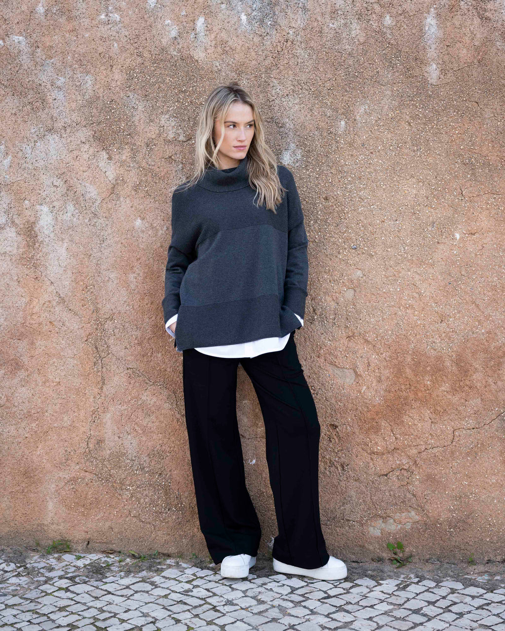 Marble | Charcoal Pullover