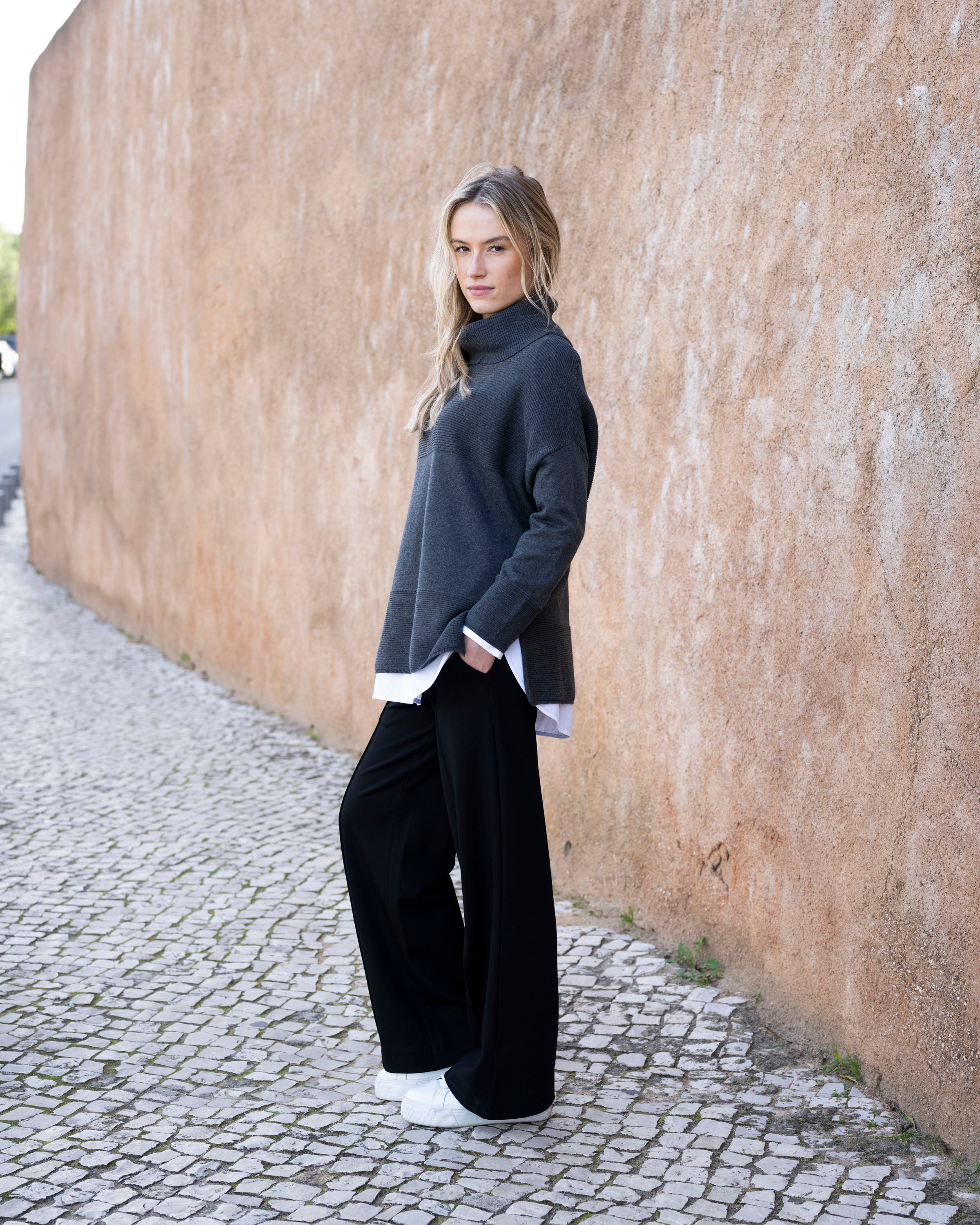 Marble | Charcoal Pullover