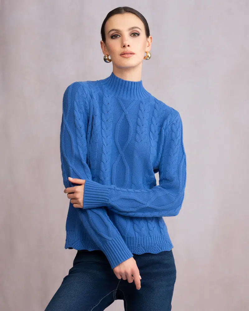 Alison Sheri | Cable Knit Pullover