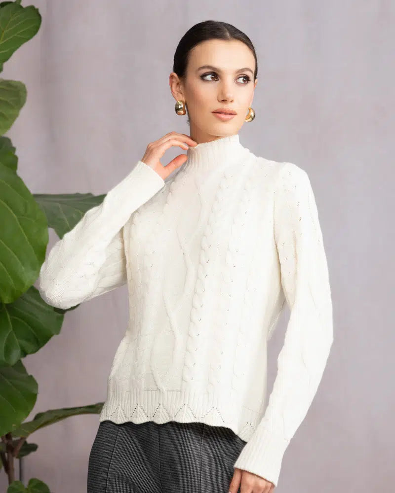 Alison Sheri | Cable Knit Pullover