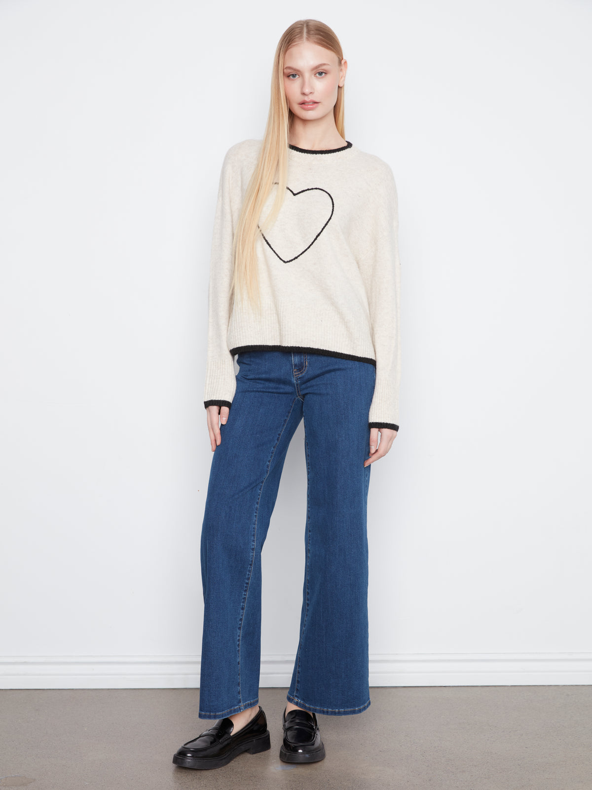 CB Natural Heart Sweater