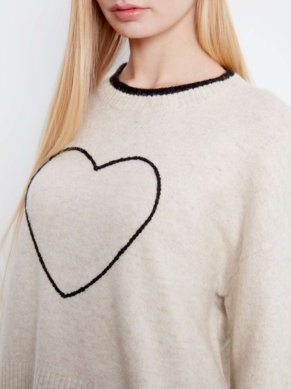 CB Natural Heart Sweater