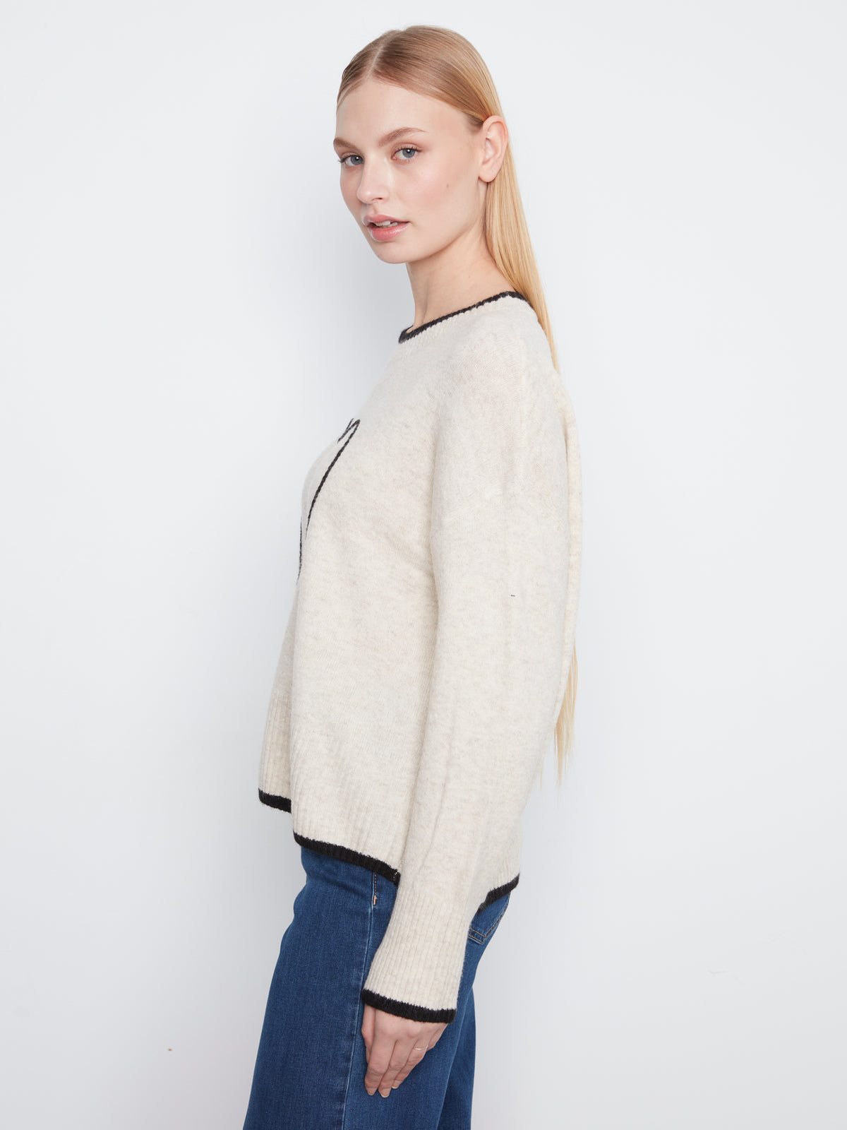 CB Natural Heart Sweater