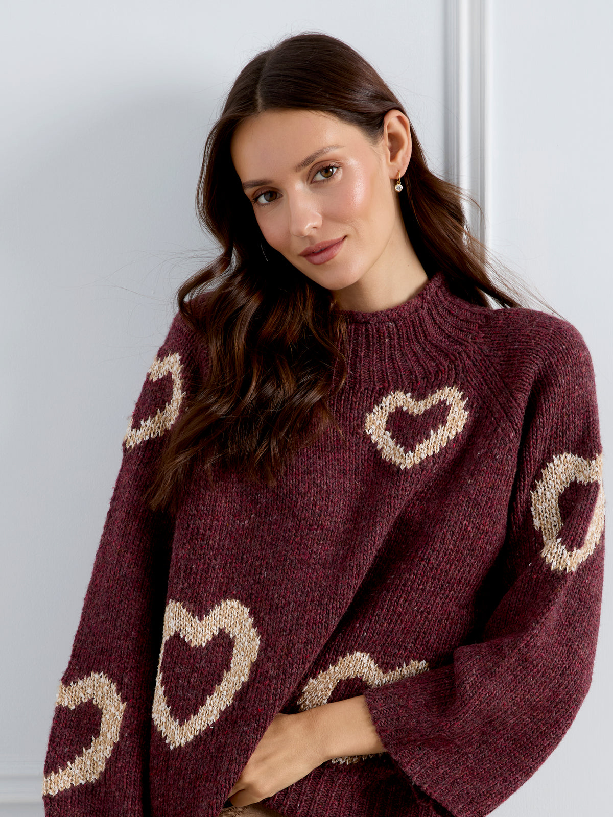 CB Merlot Heart Pullover