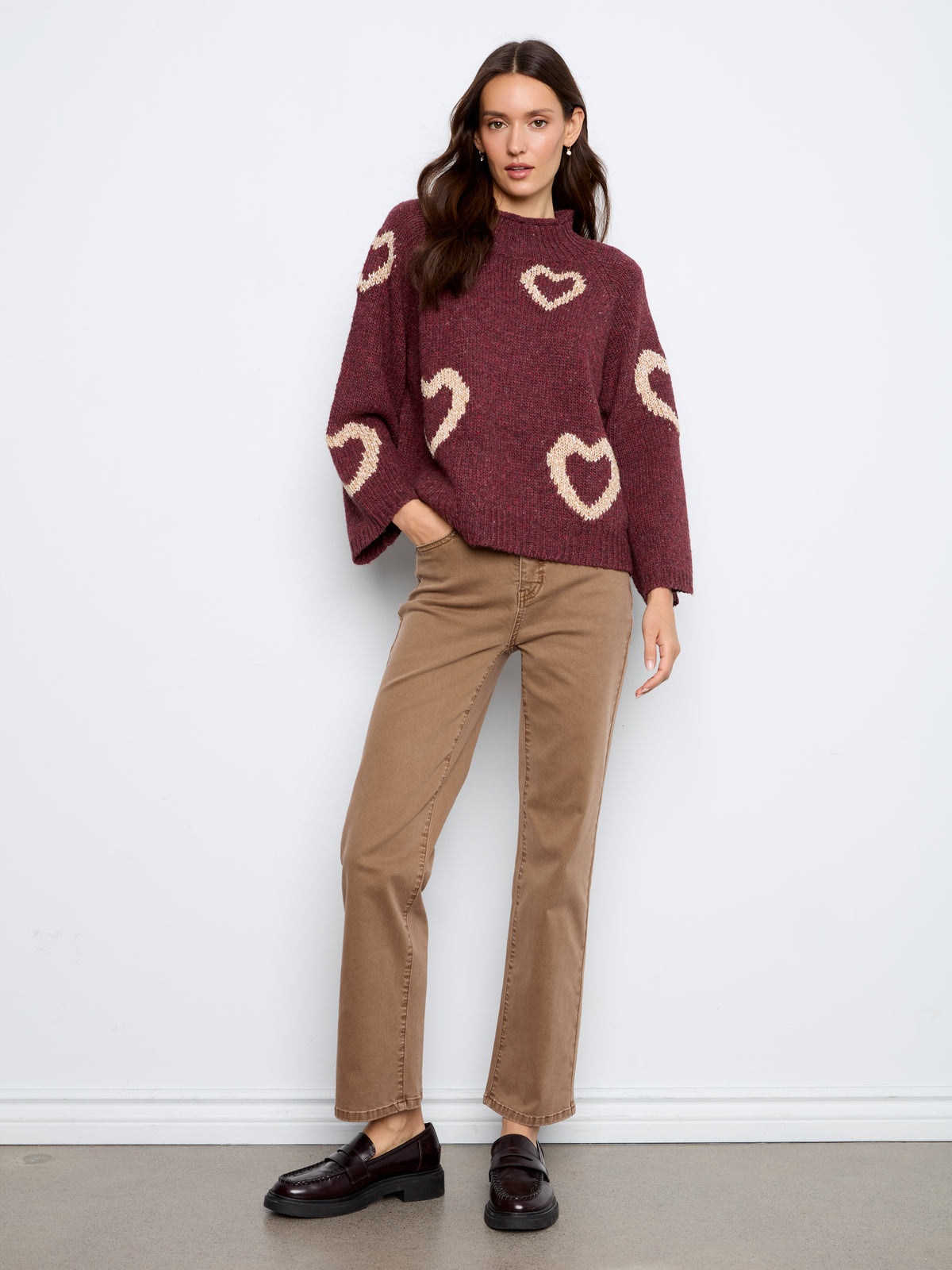 CB Merlot Heart Pullover