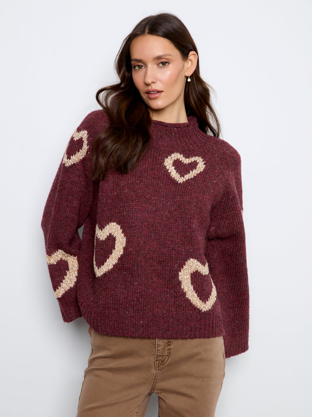 CB Merlot Heart Pullover