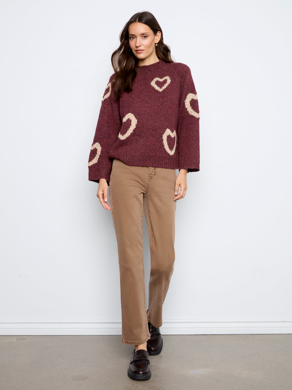 CB Merlot Heart Pullover