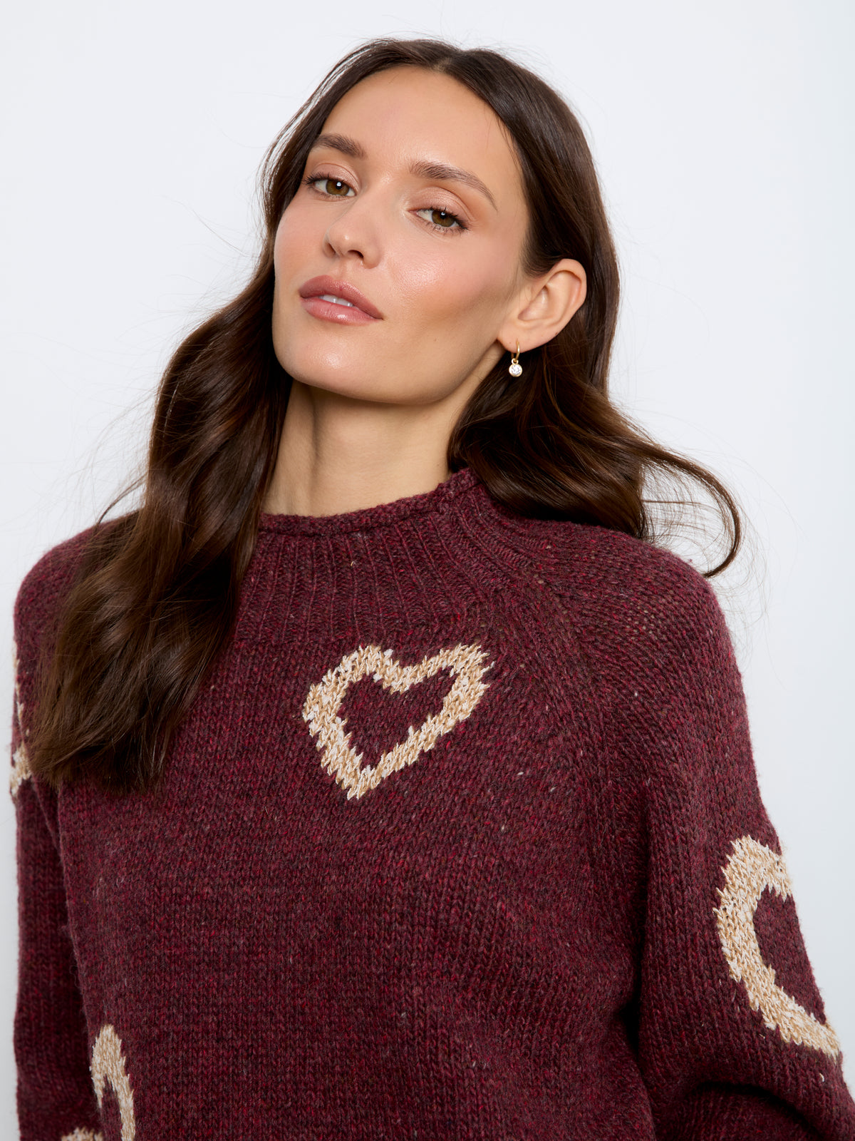 CB Merlot Heart Pullover