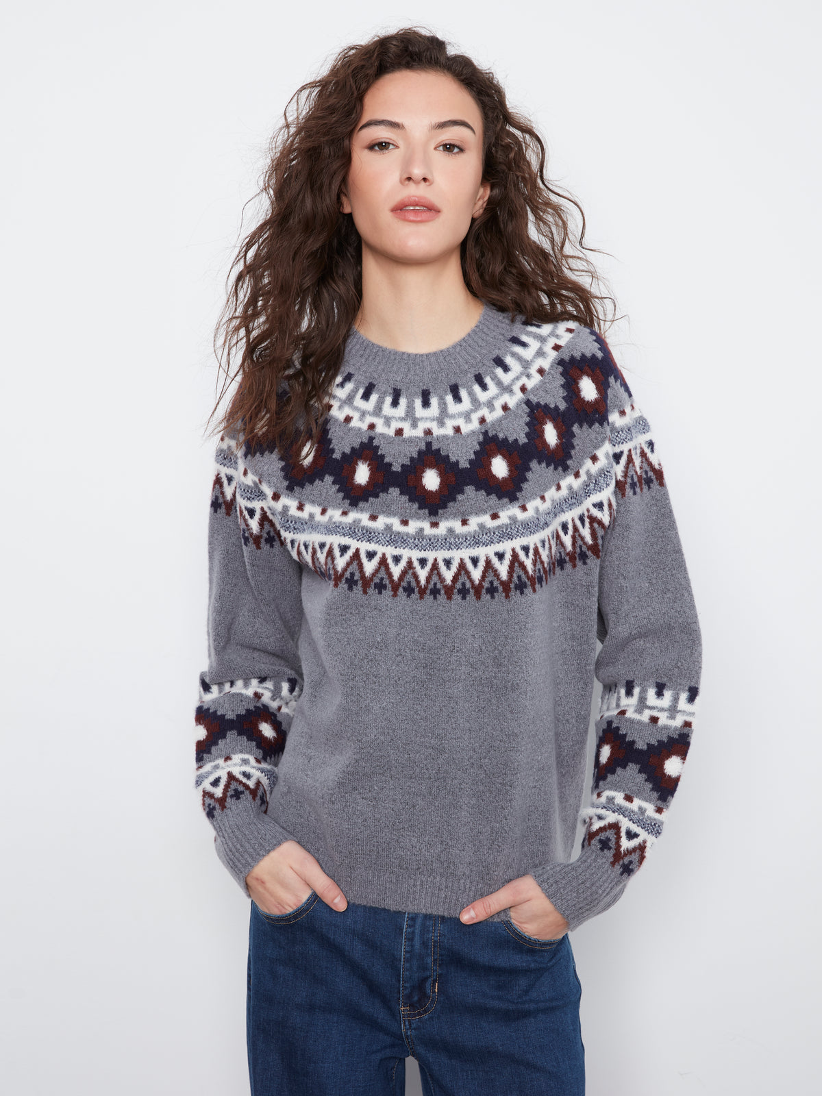 CB Jacquard Ski Sweater