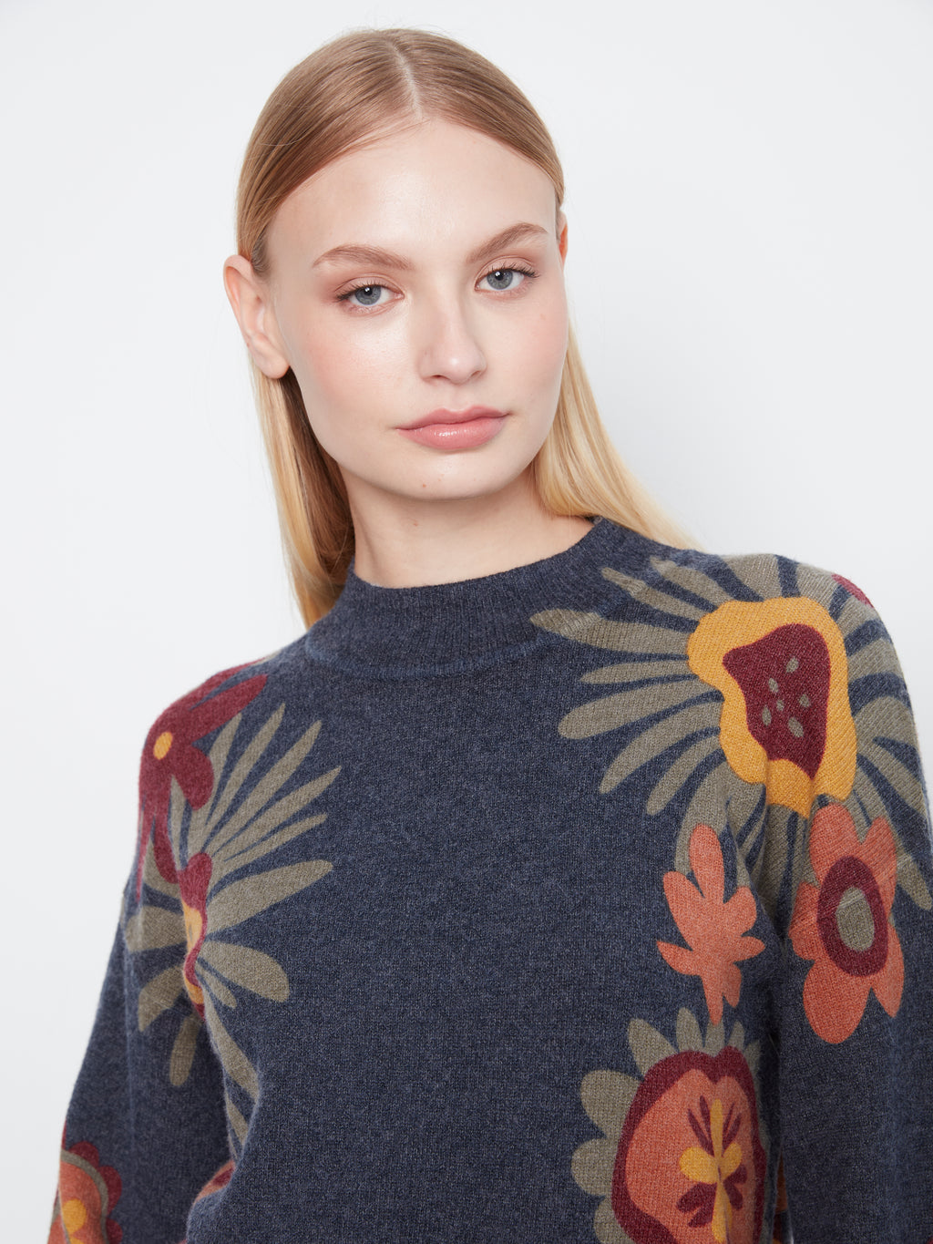 CB Hibiscus Print Sweater