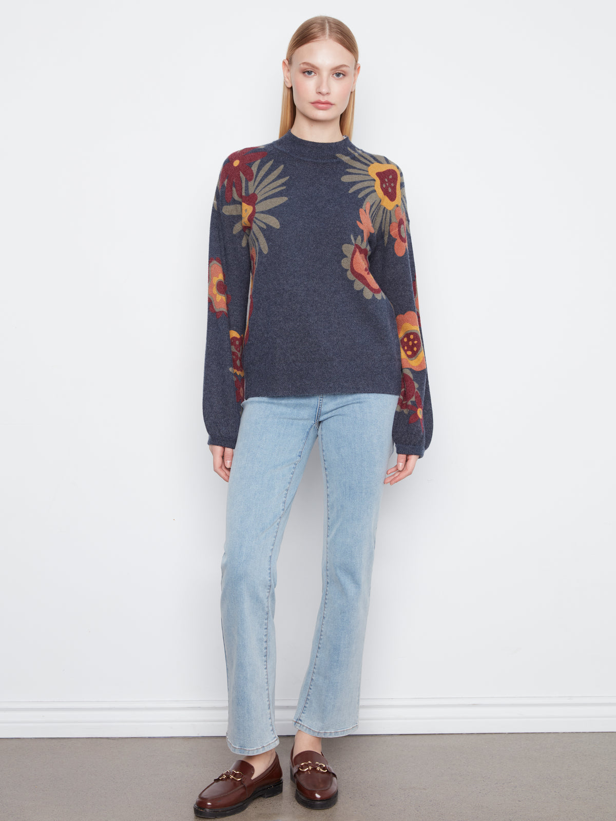 CB Hibiscus Print Sweater