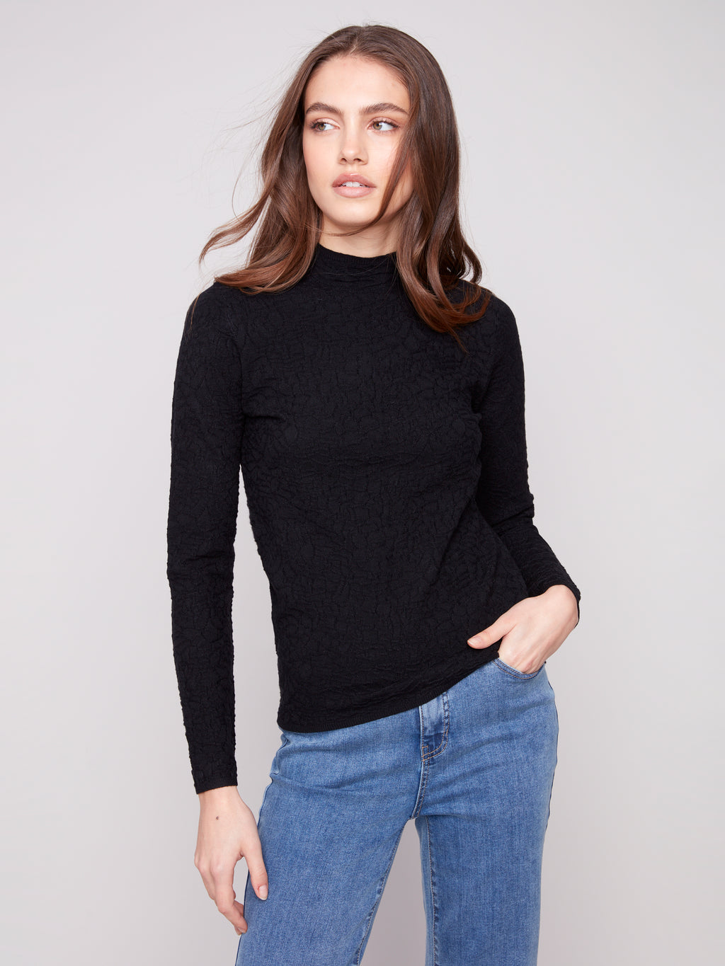 CB Textured Pullover
