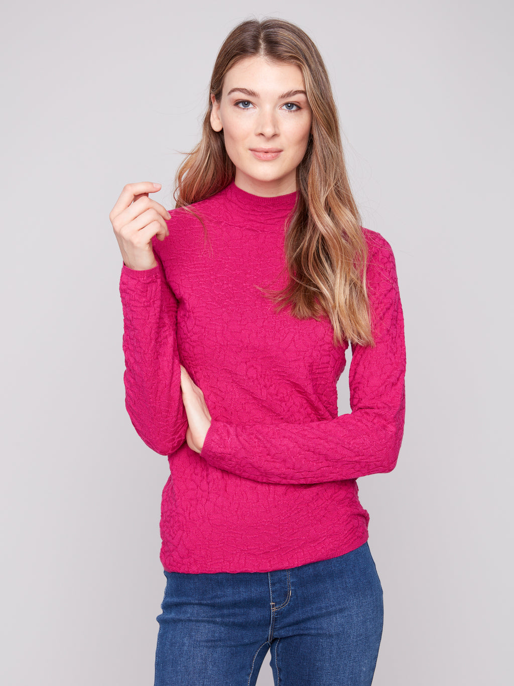 CB Textured Pullover