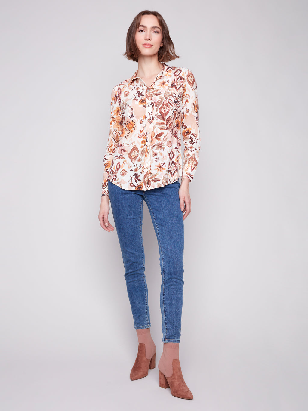 CB Print Blouse