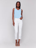 Charlie B Embroidered Cuff Jeans