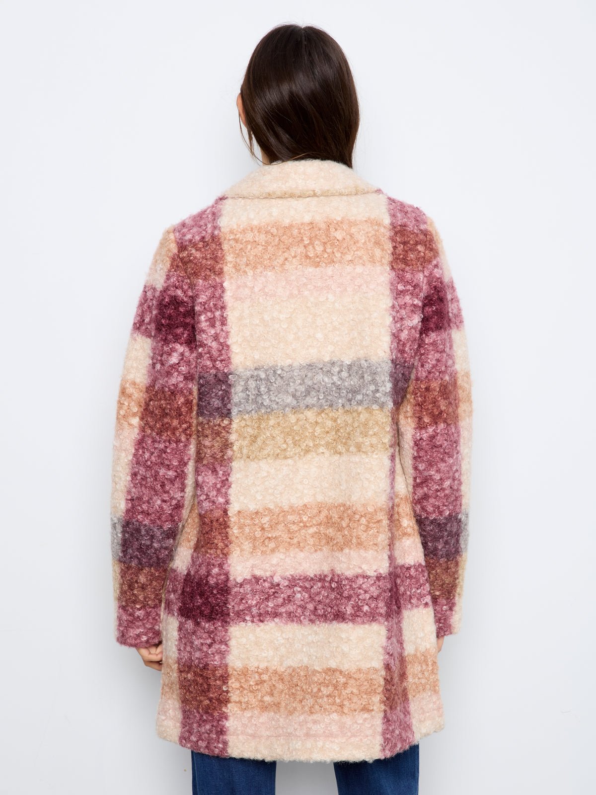 CB Boucle Plaid Coat