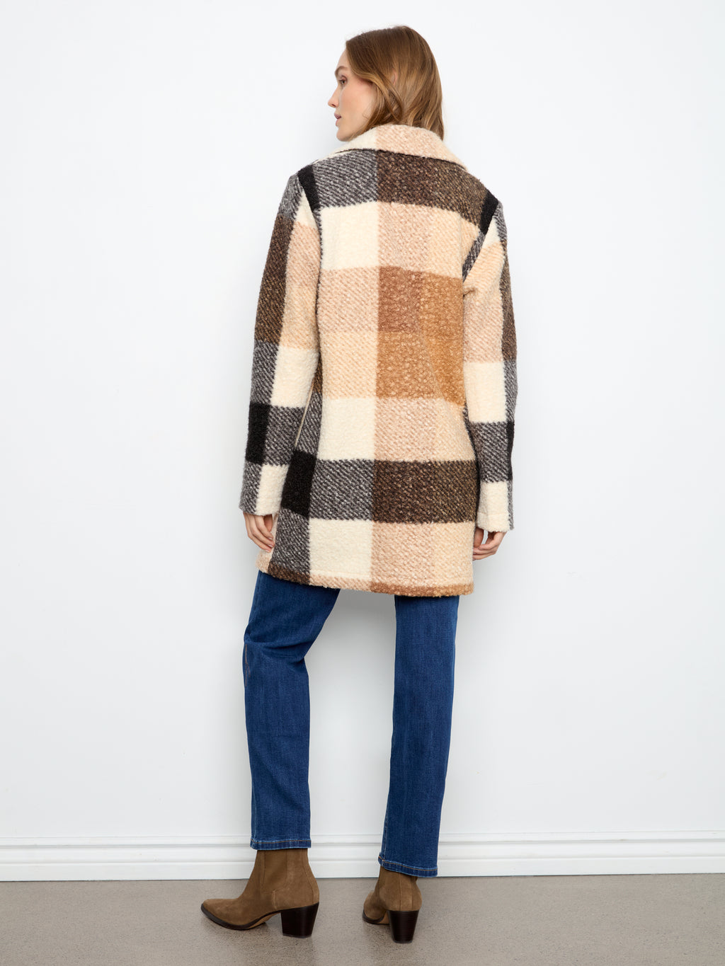 CB Boucle Plaid Coat