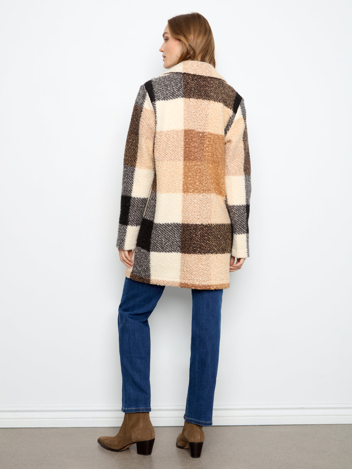 CB Boucle Plaid Coat