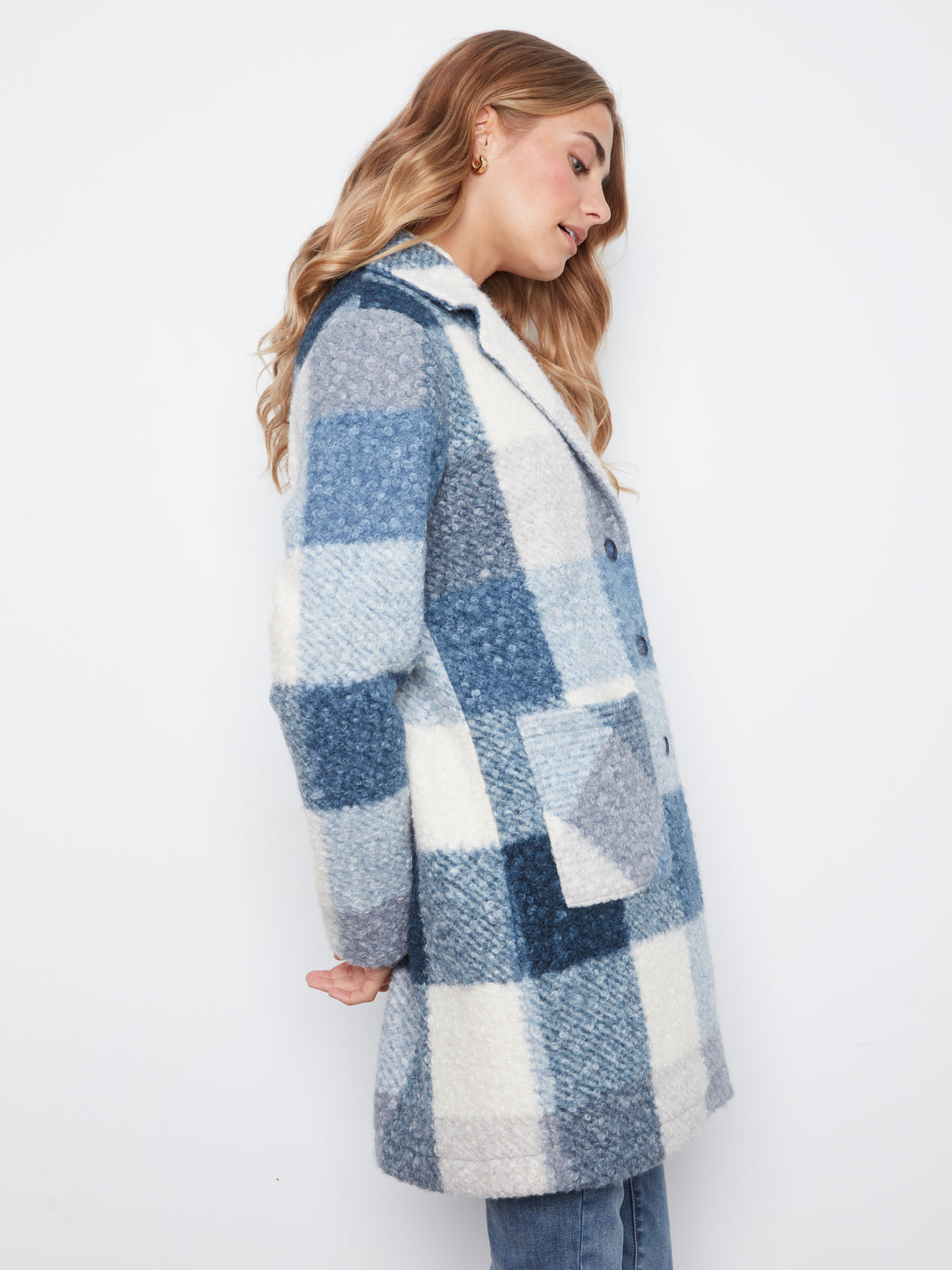 CB Boucle Plaid Coat
