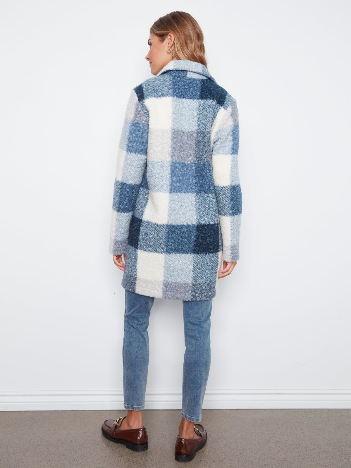 CB Boucle Plaid Coat