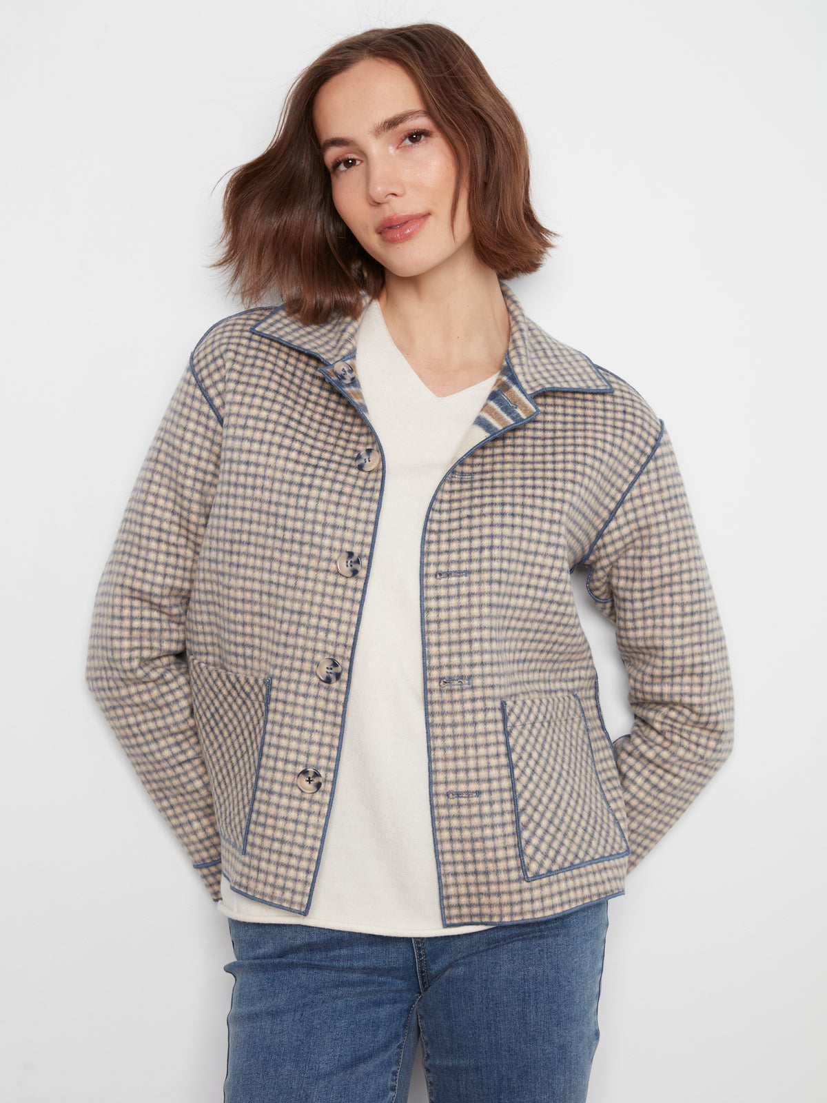 CB Reversible Plaid Jacket