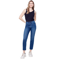 Jaboli Boutique - Fergus Ontario - Charlie B - Denim Joggers. The Knit Denim Joggers are  Super Stretch and comfy Pull On with drawstring waistband   Colour - Dark Indigo  Slim Fit  5 Pocket  Inseam 29 Inch  These joggers make for the perfect travel companion. 