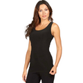 Jaboli Boutique - Fergus Ontario - Frank Lyman Classic Tank Top. Invest in timeless essentials like this Frank Lyman Tank.  Perfect for layering or wearing on its own.  Essential Classic Scoop Neck Tank  A Line  Colour Black  Made in Canada  