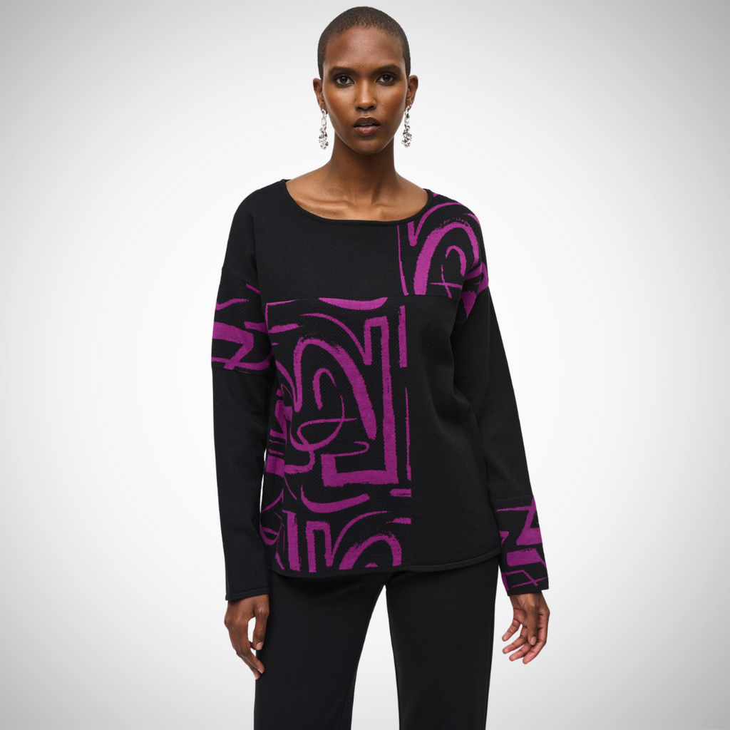 Joseph Ribkoff Black Orchid Top