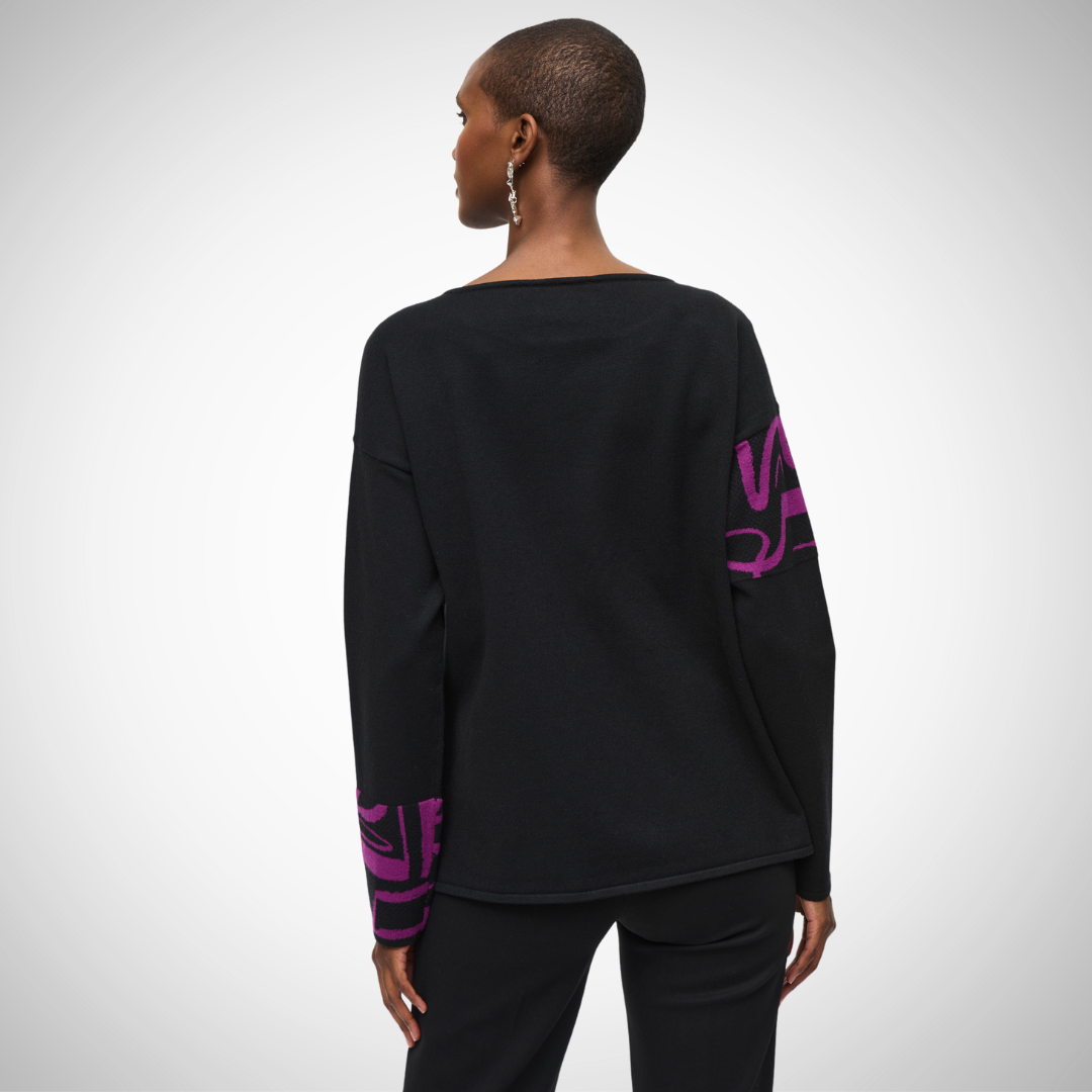 Joseph Ribkoff Black Orchid Top