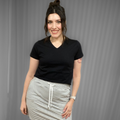 Jaboli Boutique - Fergus Ontario - Point Zero Classic V neck tee, black, cotton, Vee Neck, Colours - Black, White, Salmon (Orange), Red, Lightweight, Short Sleeves.