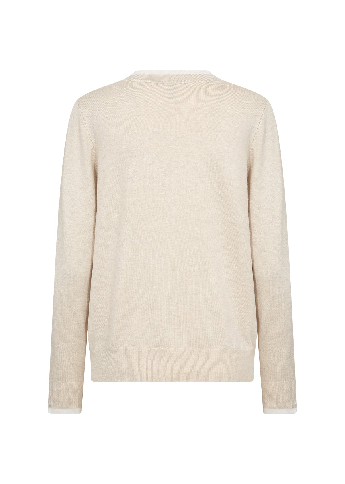 Beige sweater on a white background