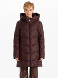 PZ Merlot Long Puffer Coat