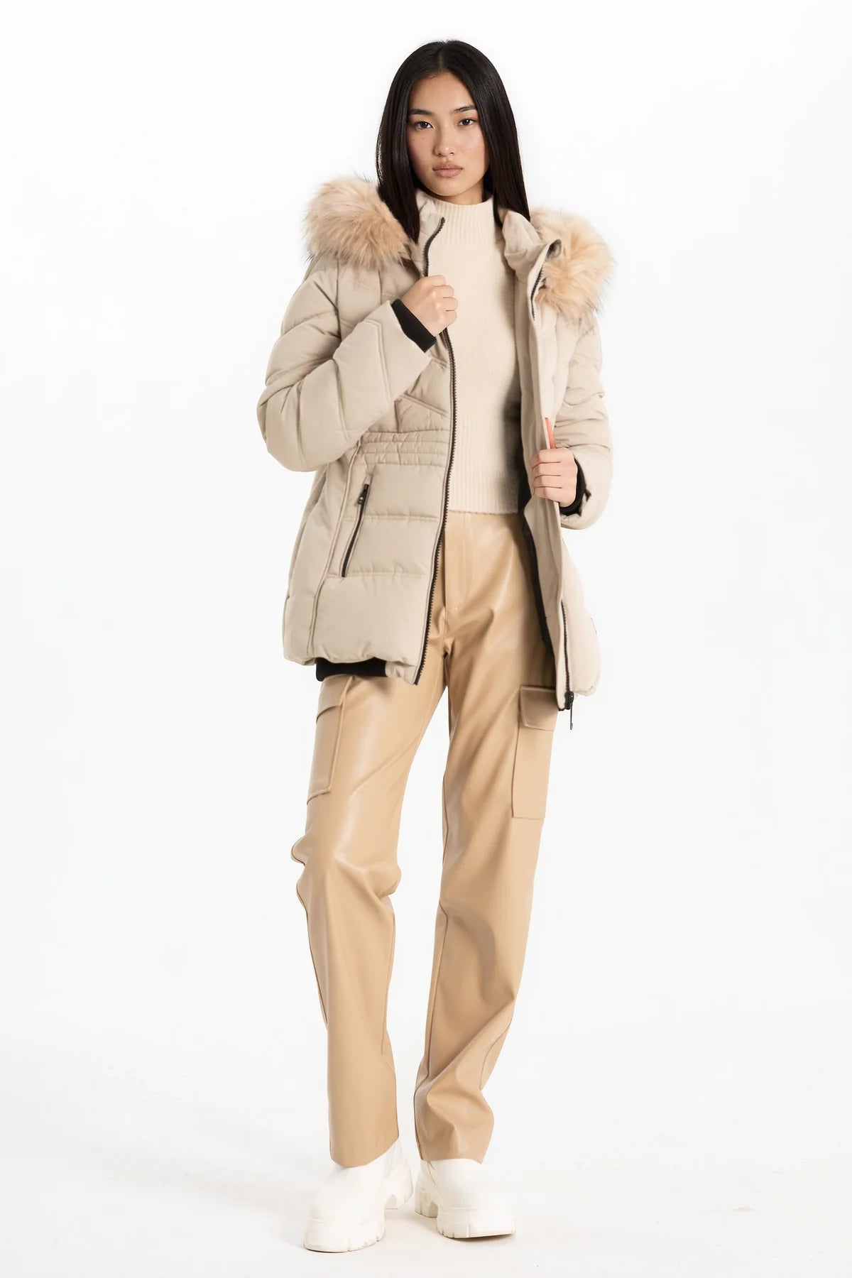 PZ Almond Bomber Jacket