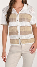 FL Off White/Gold Cardi