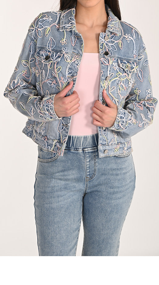 FL Embroidered Denim Jkt