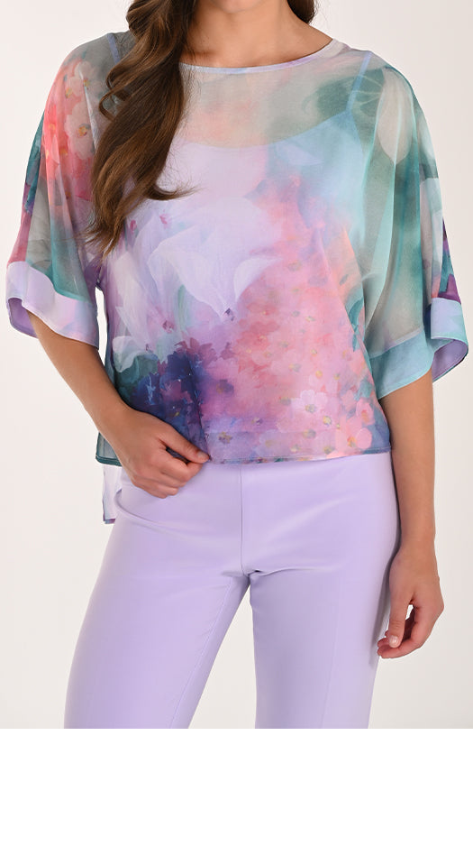 FL Aqua/Lilac Top
