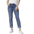 Jaboli Boutique - Fergus Ontario - Jag Denim - Jeans. Boyfriend Cut - Relaxed Straight. 70% Cotton, 25% Recycled Polyester, 3% Viscose, 2% Elastane,  Machine Wash Cold, Inside Out,  Colours - Vintage Blue Denim,   Mid Rise,  Ease and Comfort Through Hip and Thigh,  Perfectly Relaxed Silhouette,  Classic 5 Pocket Styling